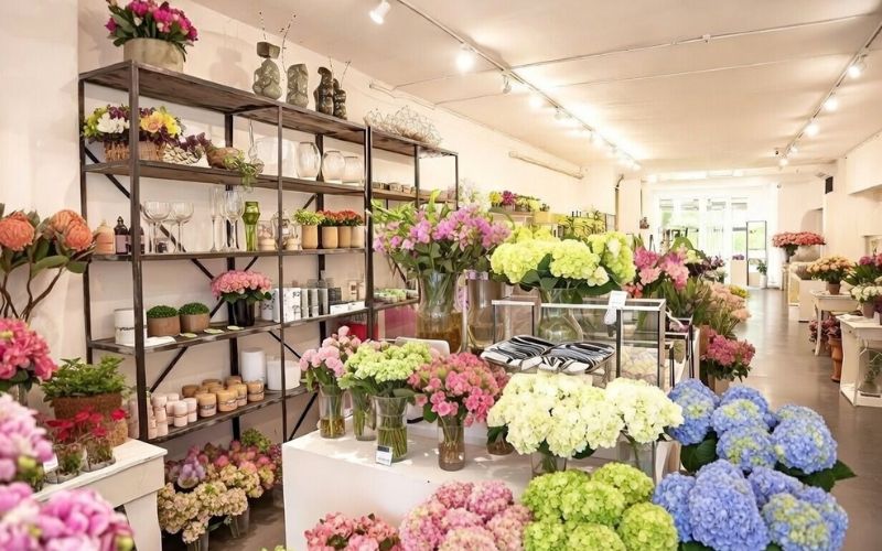 Các mẫu giá kệ trưng bày cửa hàng hoa được ưa chuộng