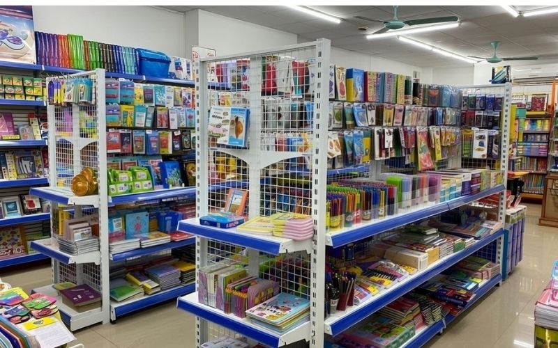 Hướng dẫn lựa chọn kệ trưng bày văn phòng phẩm phù hợp