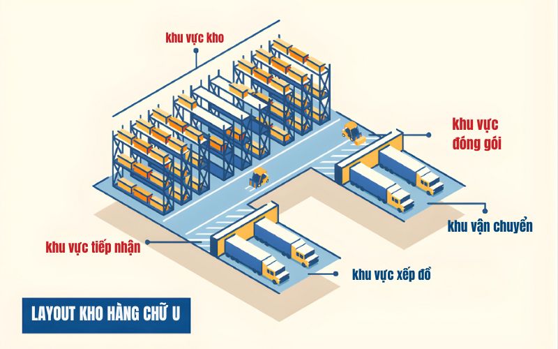 Layout kho hàng chữ u là gì?