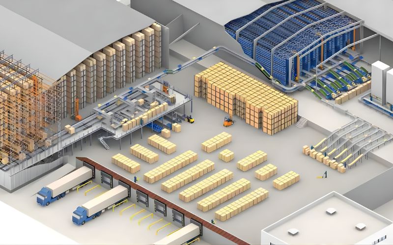 Lý do mô hình layout kho chữ U được sử dụng rộng rãi