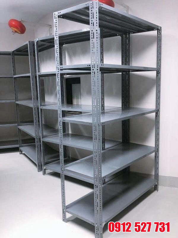 Lắp đặt giá kệ sắt v lỗ tại Quận 5 uy tín